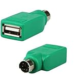 Ti-Mesh USB A Female to PS/2 6Pin Male Adapter