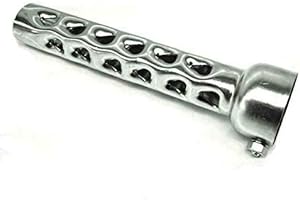 GZM Db Killer Acciaio Universale Silenziatore baffle Terminale Scarico lungh 8" diam 50mm 2" Scarico Marmitte Drag Pipe