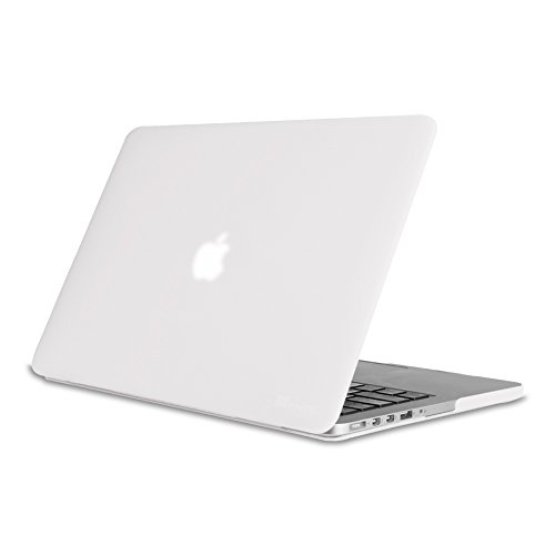 Fintie MacBook Pro 13 Retina Hülle (NO CD-ROM Drive) - Ultra Slim Hochwertige Matt Gummierte Hartschale Tasche Schutzhülle Snap Case für Apple MacBook Pro 13.3 Zoll mit Retina Display (A1502 / A1425), Frost Klar