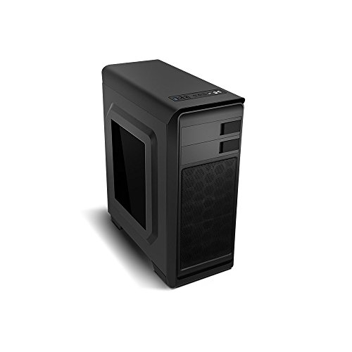 NOX Modus Midi-Tower Negro - Caja de Ordenador  Midi-Tower  PC  SPCC  ATX  Micro-ATX  Frente  Azul 