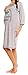 Happy Mama. Women's Maternity Nursing Nightdress Breastfeeding Nightshirt. 365p (Turquoise, 18)