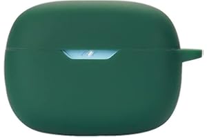 FTRONGRT Etui na słuchawki Bluetooth do JBL Wave Beam, odporne na wstrząsy silikonowe etui na słuchawki Bluetooth, kompatybilne słuchawki JBL Wave Beam, ciemnozielone