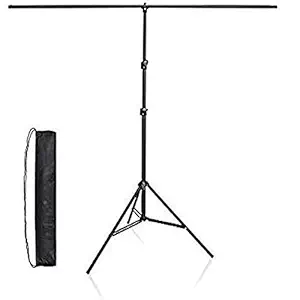 VTS T-Shape Background Backdrop Support Stand Kit 6 FEET Wide 9 Feet with Bag for Photo Video Studio Screen Background Indoor-Outdoor, Comercial, YouTube Photography Purpose(Make in India)