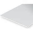 Evergreen 9010 White Polystyrene Sheet, 150 x 300 x 0.25 mm, Pack of 4, White