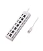 LipiWorld 7 Ports USB 2.0 Hi-Speed Usb Hub With Individual On/Off Switches(White) RS.279.00