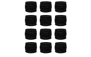 Navkar Crafts Unisex Polyester Bandana Bikers Motorcycle Riding Neck Face Mask Protection Tube Head (Black) (6)