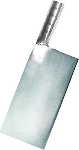 JADE TEMPLE 17048 Hackmesser mit Metallgriff, Edelstahl, silber, 55 x 33.5 x 34 cm