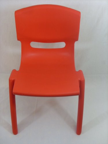 KIDS/CHILDREN EASY STACKABLE PLASTIC CHAIR FOR INDOOR OUTDOOR USE RED NEW