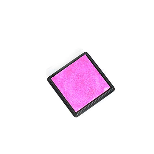 Jeerui - Almohadilla de Tinta para álbumes de Recortes, Colorida, para sellar, decoración de Huellas Dactilares, para Manualidades, Rosa, Talla única