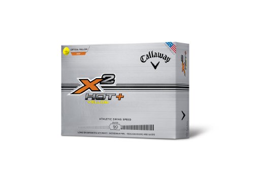 Preisvergleich Produktbild 2014 Callaway Golf X2 Hot Plus Golf Balls DOZEN - Yellow