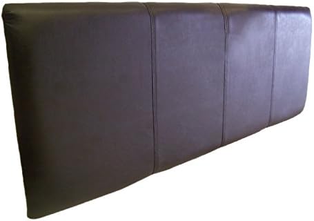 Fabulous Stitched Panel 4'6 Brown Faux leather Headboard