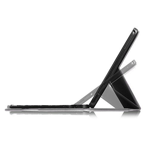 Infiland Samsung Galaxy Tab A 10.1 Slim Bluetooth Tastatur Hülle- Ultradünn leicht SmartShell Ständer Schutzhülle mit magnetisch abnehmbar drahtloser Bluetooth Tastatur für Samsung Galaxy Tab A 10.1 Zoll Wi-Fi/ LTE (2016) SM-T580N/SM-T585N Tablet-PC(QWERTZ Tastatur,Lila) - 6