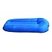 Produktbild Delicacydex Schnelle aufblasbare Schlafsack-tragbarer fauler Beutel-im Freien kampierendes Luft-Sofa-Strand-Bett für die Reise, die Picknics - Blau wandert