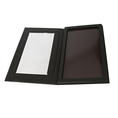 Leer Magnetische Lidschatten-Palette Make-up Kosmetische DIY Palette Matt Schwarz