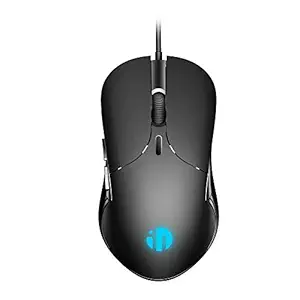 Wired PC Mouse, Inphic USB Wired Mouse 4800DPI Adjustable & 6 Programmable Buttons, Silent Click, Optical Tracking, Ergonomic, Streamlined Mouse for PC Laptop Computer Working and Gaming