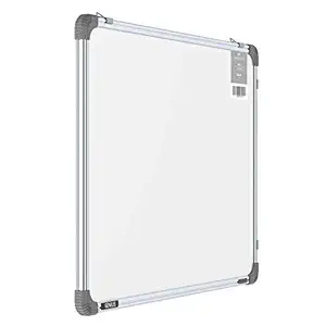 Pragati Systems Genius Regular Steel (Magnetic) Whiteboard for Office, Home & School (GRMWB4560), Lightweight Aluminium Frame, 1.5x2 Feet (Pack of 1)