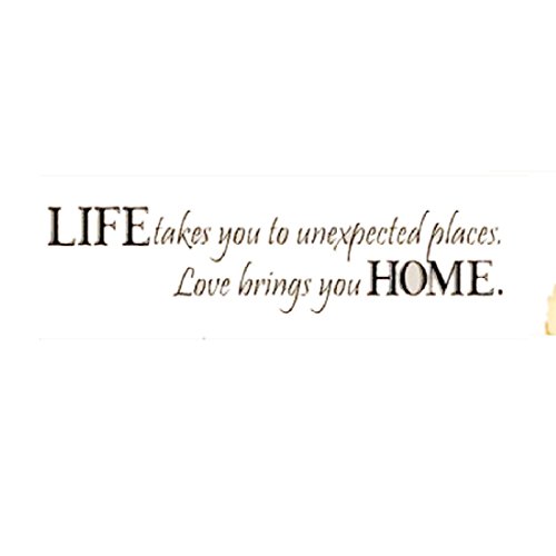 15 cm * 60 cm Life Takes You To Unexpected PVC DIY Wandtattoo Abnehmbare Wandbild Home Decor Poster Hintergrund