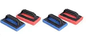 Prime hub Tile Cleaning Multipurpose Scrubber Brush with Handle 4 pc Random Colours