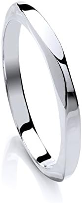 Sterling Silver Round Square Bangle