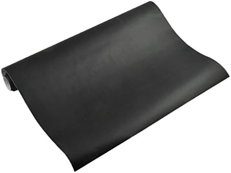 TPgoBuy Self-Adhesive Peel &amp; Stick Blackboard Sticker Removable Black Chalkboard Decal Wall Paper School and Home 200 X 45 cm Plus 5 Chalks