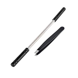 Spring Facial Epilator and 1 Stainless Steel Eyebrow Tweezers Facial Roller Bar Epilator Remove Unwanted Facial Hair…