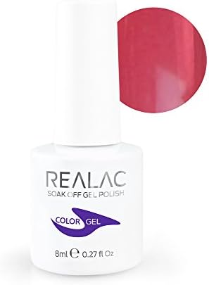 Realac Soak Off Gel Polish 8 ml, #93 Red Ruckus