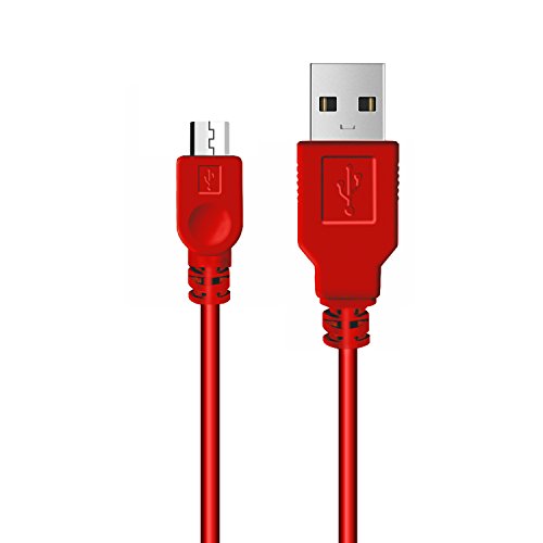  Lot de 2  Vniqloo 3m C  ble de Charge pour Manette Playstation 4  DualShock 4  PS4  PS4 Pro  PS4 Slim  Manette Xbox One Xbox One S Xbox One Elite Xbox One X  Jouer et Recharger  - Rouge