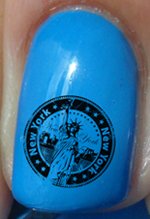 New York Usa Stamp - Nail Decals by YRNails