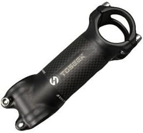 TOSEEK Replacement Stem Bike Road Cycling MTB Mountain Bike Aluminium Alloy + Carbon Fiber Handlebar Stem, 31.8 * 60/70/80/90/100/110/120mm Degree 6 and 17