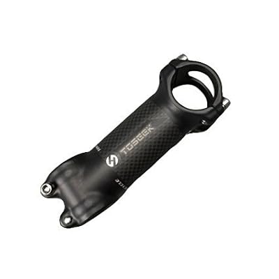 Saleting Toseek Tige de guidon de rechange pour vélo de route/VTT en alliage d'aluminium et fibre de carbone 31,8 x 60/70/80/90/100/110/120 mm, 6° et 17°