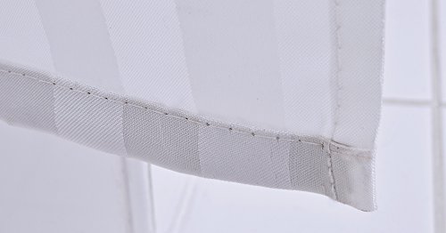 Ridder Duschvorhang Textil Uni weiß 180×200 cm - 7