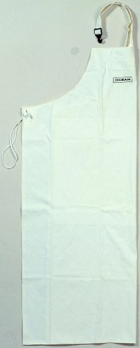 Gummischürze aus PVC weiß, ca 120 x 90 cm