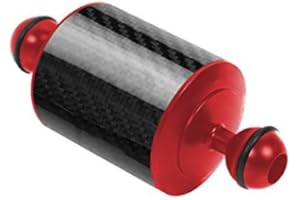 FEICHAO D60mm Immersione Fotografia Galleggiante Buoyancy Aquatic Lamp Braccio 108g - 584g 1inch Dual Ball 5/8/10/12Inch Fotocamera subacquea versione aggiornata (12.7 "-108g, rosso)