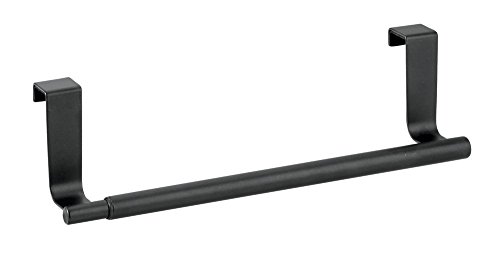 mDesign-Porte-serviettes-extensible--Porte-torchon--suspendre--Barre-porte-serviette-pour-la-cuisine-la-salle-de-bain-ou-le-garage--Largeur-jusqu-43-cm--Couleur-Noir-mat