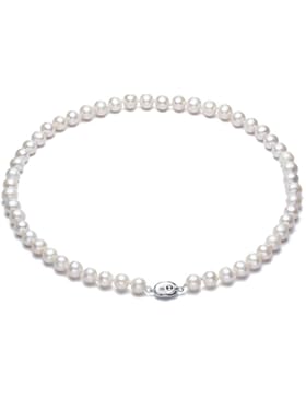 Perlenkette Echte Perlen Kette Süßwasser-Zuchtperlen Süßwasserperlen Perlen Halskette