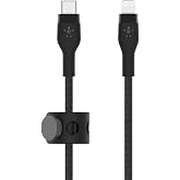 Belkin BoostCharge Pro Flex &ouml;rg&uuml;l&uuml; USB-C/Lightning kablosu, 1 m, MFI sertifikalı, 20 W, hızlı şarj i&ccedil;in, PD Power Delivery il