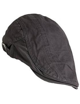 Tasmine Unisex-Erwachsene Mütze Schiebermütze Mütze Flatcap Gatsby Wolle Beanie Golfer Mütze grau