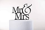  Caketopper, Tortenstecker, Tortenaufsatz, Tortenfigur, schwarz, Vintage, Wedding, Cake, Hochzeit, Torte, Tortendeko, Mr & Mrs, Cake Topper