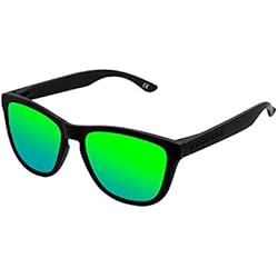 Hawkers Carbon Black Emerald One, Gafas de Sol Unisex, Negro/Verde