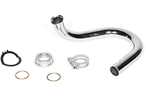 FEZ FAHRZEUGTEILE GMBH Krümmer + Krümmermutter im Set SR50, SR80 chrom