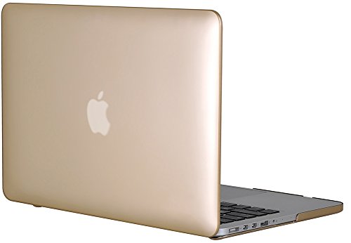 Topideal Hartschalenhülle für MacBook Pro mit Retina-Display (13 Zoll / 33 cm, Modell A1425/A1502), mattiert New-Gold