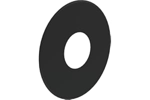 TECNOVIS Pelletofen Wandrosette mit 80mm Randbreite (geschlossen), Durchmesser 80 mm schwarz