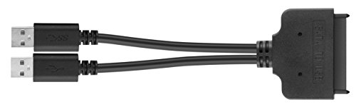 mumbi USB 3.0 auf SATA Adapter Kabel – USB-A mit zusätzlicher Stromversorgung schwarz - 2