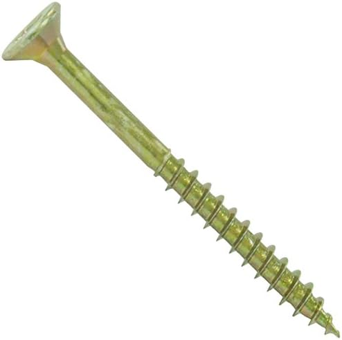 PARCO 1095x100 Chipboard screws with countersunk head 5,0x100 mm, partial thread, yellow galvanized, Torx, 100 pieces, 5,0 x 100 mm
