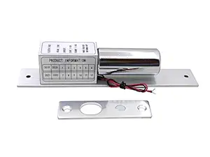 Time Office Drop Bolt Lock(2 Wire, Silver, Glossy Finished)