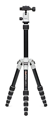 MeFOTO A0350Q0W BackPacker mit Aluminiumbeinen (Twistlock, 5 stufig, 6kg belastbar) wei