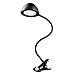 Produktbild Ledgle 5W Klemmleuchte dimmbar LED Schreibtischlampe Klemmlampe Schwanenhals Bett Leselicht mit schalter, Tageslicht, 2 Helligkeitsstufen, AC-Adapter und USB-Kabel beinhalten