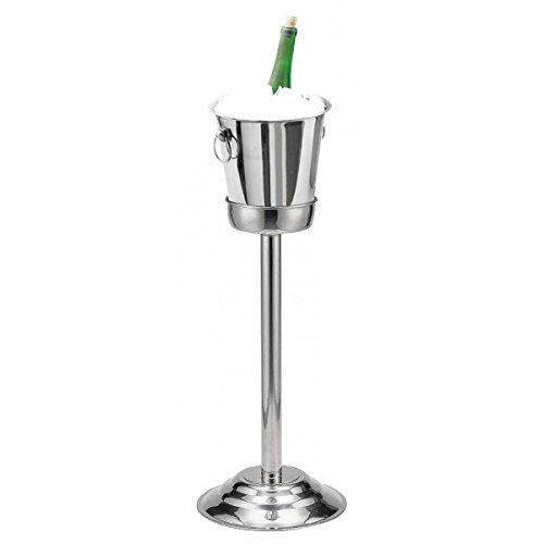 Universal Wine Bucket with Bucket Stand | 4.6ltr Wine Bucket & Stand, Stainless Steel Wine Bucket & Stand