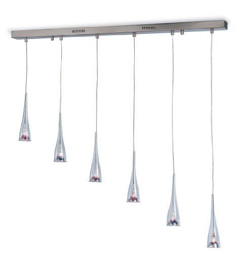 Preisvergleich Produktbild FIRSTLIGHT 5440BS - FLUTE 6 LIGHT PENDANT