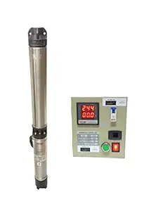 V Guard Submersible Pump 1HP for 3 inch Borewell | V-3, 80mm borewell with Digital Control Panel (13 Stage)